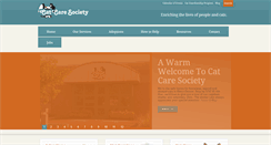 Desktop Screenshot of catcaresociety.org